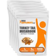 BulkSupplements Turkey Tail Mushroom Extract Powder - Coriolus Versicolor Extract, Herbal Supplement, Vegan, 1g per Serving, 5kg (11 lbs)