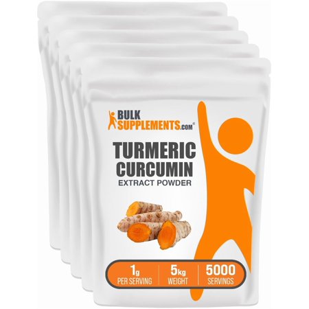 BulkSupplements Turmeric Extract Powder - 1g per Serving - 5 Kilograms (11 lbs) - 5000 Servings