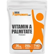 BulkSupplements Vitamin A Palmitate Powder - 35mg per Serving - 250 Grams (8.8 oz) - 7143 Servings