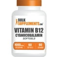 thumbnail image 1 of BulkSupplements Vitamin B12 Softgels - 1000mcg Per Serving (60 Softgels - 60 Servings), 1 of 5