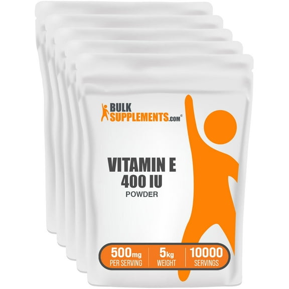 BulkSupplements Vitamin E 400 IU Powder - 500mg per Serving - 5 Kilograms (11 lbs) - 10000 Servings