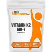 BulkSupplements Vitamin K2 Powder, Vitamin K Supplement, 9mg, 10g, 111 Servings