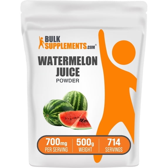 BulkSupplements Watermelon Juice Powder - 700mg per Serving - 500 Grams (1.1 lbs) - 714 Servings
