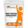 thumbnail image 1 of BulkSupplements Whey Protein Concentrate Powder - 80%, Unflavored, 30g Per Serving - 100 Grams (3.5 oz) - 3 Servings, 1 of 5