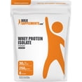 thumbnail image 1 of BulkSupplements Whey Protein Isolate Powder - 90%, Whey Protein Supplement, with BCAAs - Unflavored, 250g (8.8 oz), 1 of 5