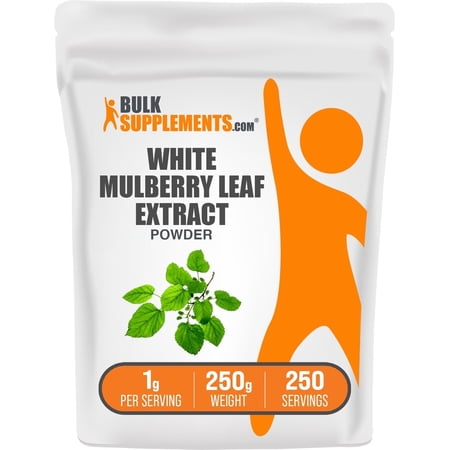 BulkSupplements White Mulberry Extract Powder - 1g per Serving - 250 Grams (8.8 oz) - 250 Servings