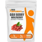 BulkSupplements Wolfberry Extract (Goji Berry) Powder - 1g per Serving - 1 Kilogram (2.2 lbs) - 1000 Servings