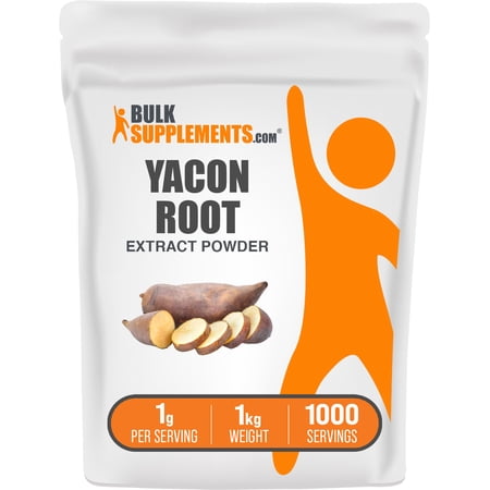 BulkSupplements Yacon Root Extract Powder - 1g per Serving - 1 Kilogram (2.2 lbs) - 1000 Servings