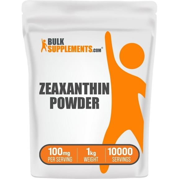 BulkSupplements Zeaxanthin Powder - from Marigold Extract, 100mg per Serving - 1 Kilogram (2.2 lbs) - 10000 Servings