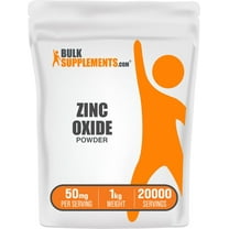 BulkSupplements Zinc Oxide Powder - Gluten Free, 50mg per Serving - 100 Grams (3.5 oz) - 2000 Servings