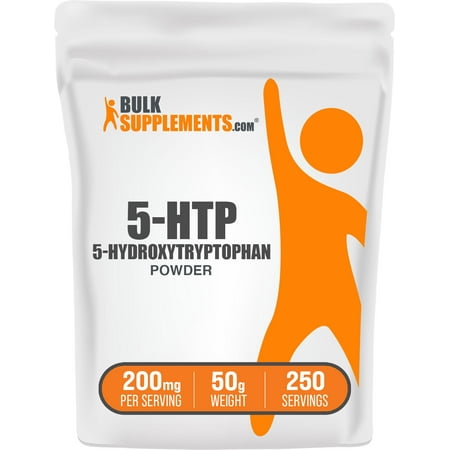 BulkSupplements 5-HTP (5-Hydroxytryptophan) Powder - 200mg per Serving - 50 Grams (1.8 oz) - 250 Servings
