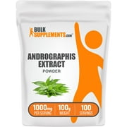 BulkSupplements.com Andrographis Extract Powder, 1000mg - Digestive & Immune Support (100g - 100 Servings)