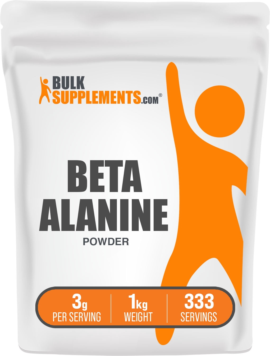 BulkSupplements.com Beta Alanine Powder, 3g - Lean Muscle Builder 1 Kilogram