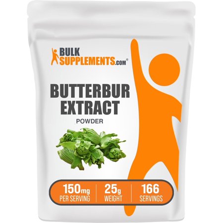 BulkSupplements Butterbur Extract Powder - 150mg per Serving - 25 Grams (0.9 oz) - 167 Servings