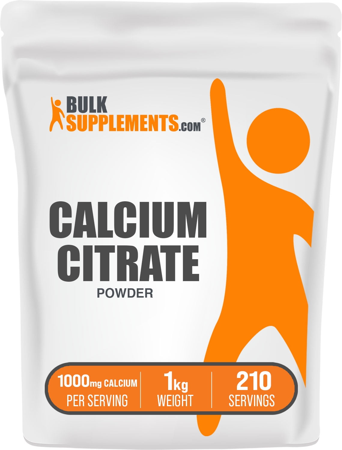 BulkSupplements.com Calcium Citrate Powder, 1000mg Of Calcium Per ...