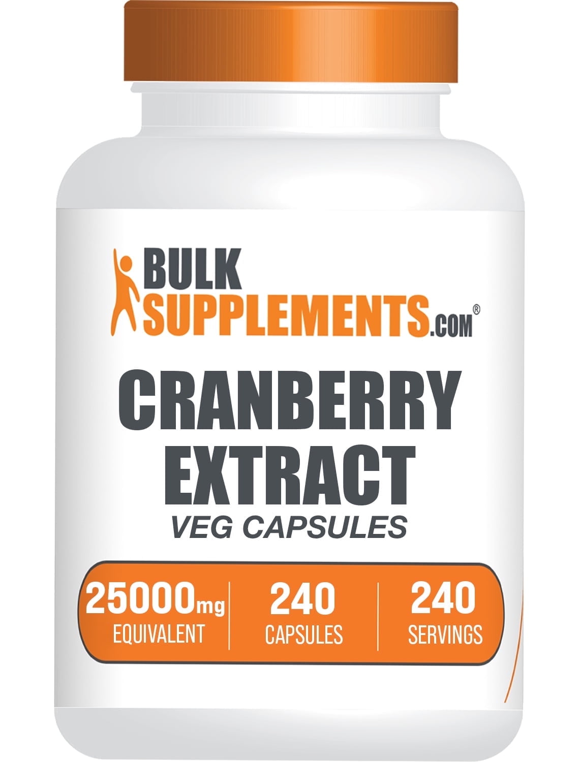 BulkSupplements Cranberry Extract Capsules (240 Veg Capsules - 240 Servings)