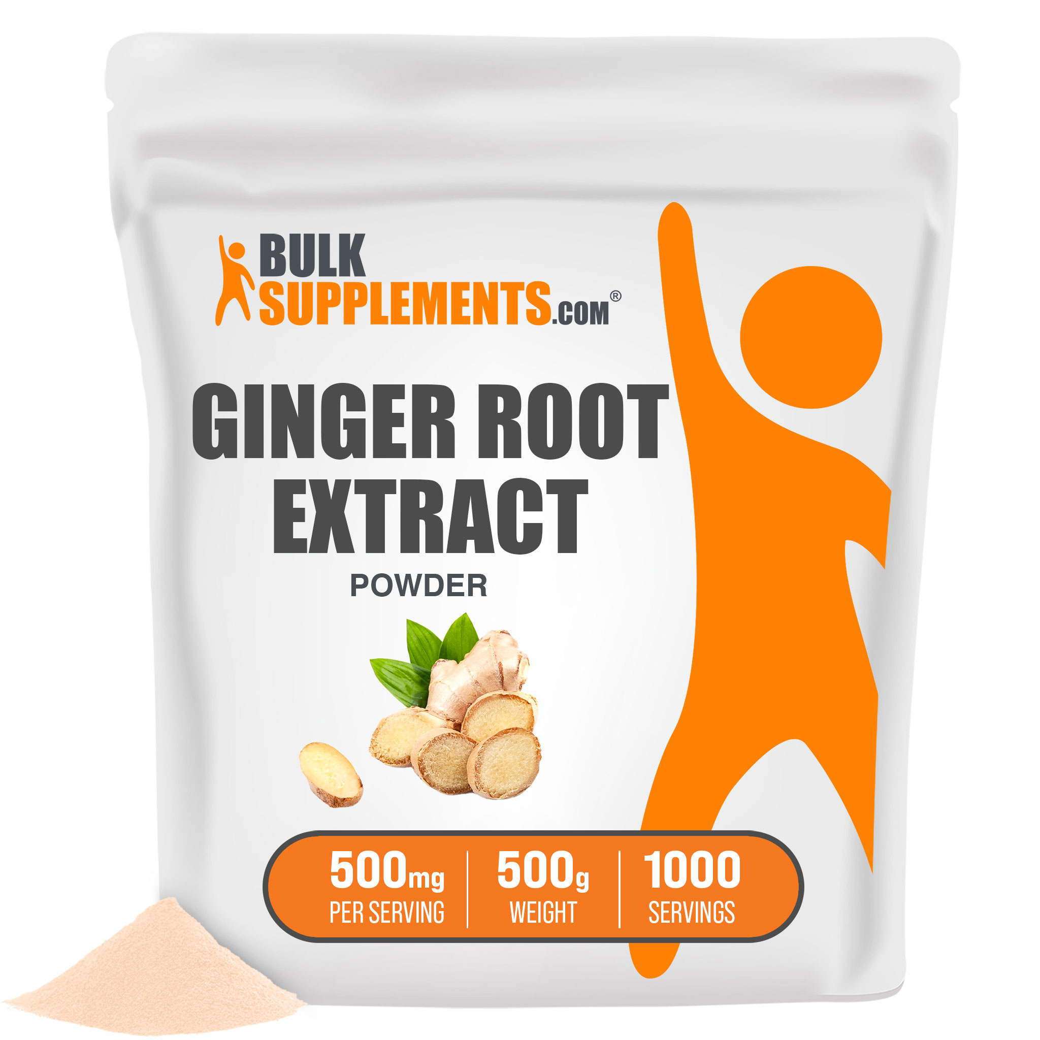 Ginger Root Extract Powder, 500mg Antioxidants