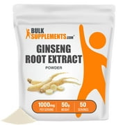 BulkSupplements.com Ginseng Root Extract Powder, 1000mg - Superfood Supplement (50 Grams)