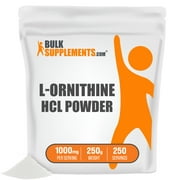 BulkSupplements.com L-Ornithine HCl Powder - Amino Acids Supplement - Lung Support - Amino Acids Soy Free (250 Grams - 8.8 oz)