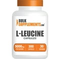 thumbnail image 1 of BulkSupplements L-Leucine Capsules - BCAA Supplements, Amino Acid Supplement - 10 Capsules per Serving (5000mg), 300 Count, 1 of 6