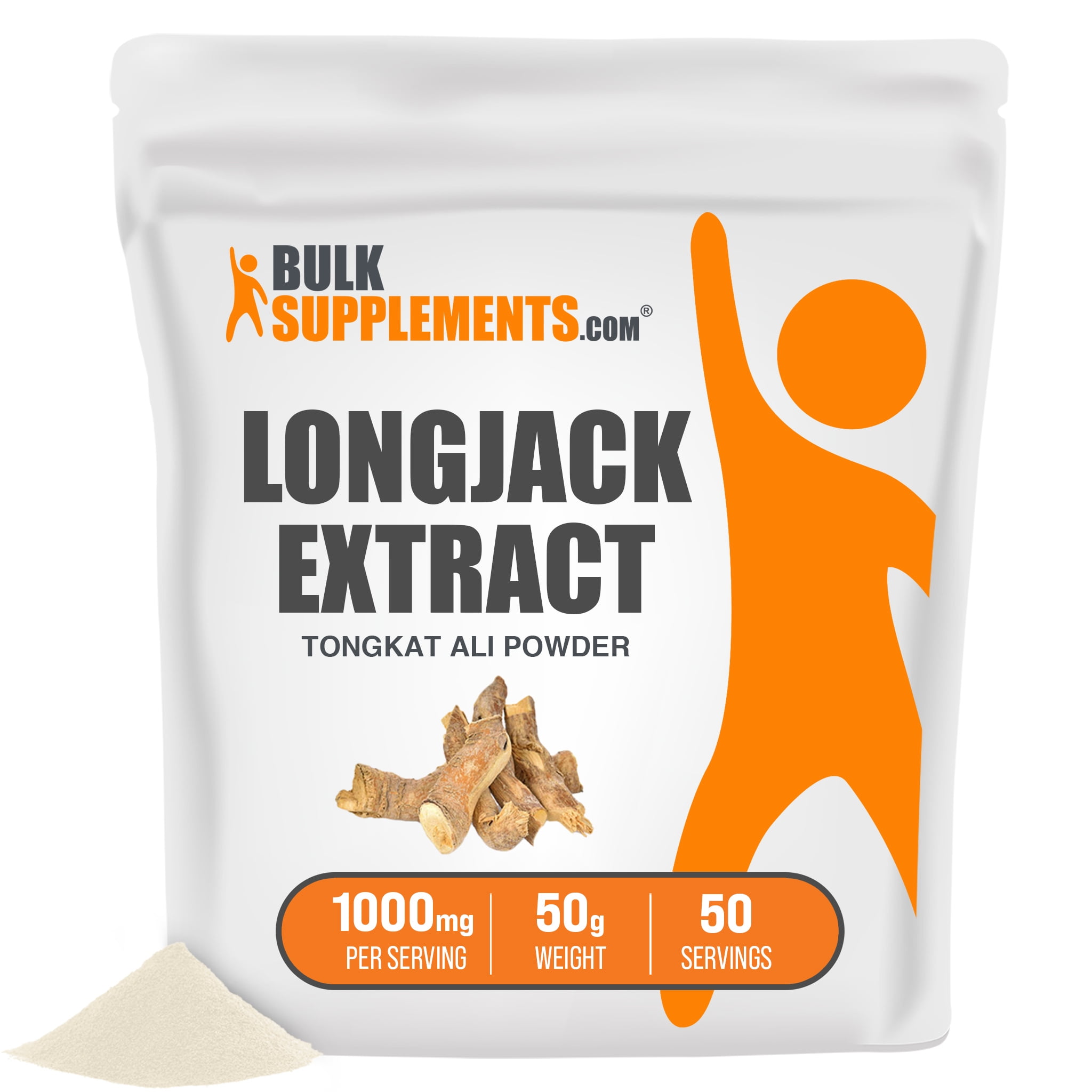 Longjack Extract (Tongkat Ali) Powder, 1000mg Endurance, Strength & Muscle