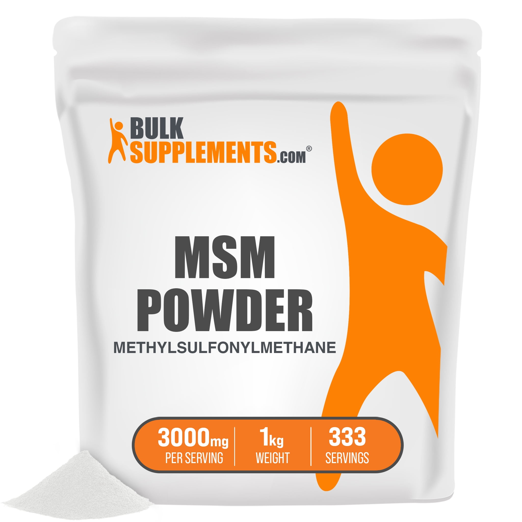 MSM (Methylsulfonylmethane) Powder, 3000mg Joint
