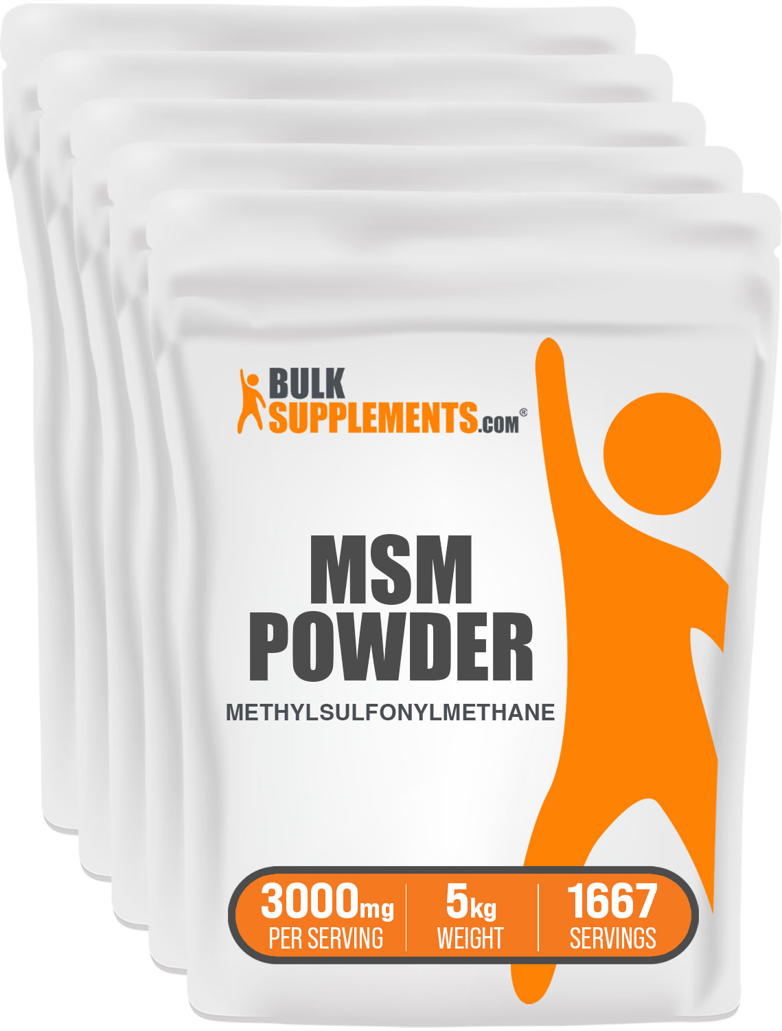 MSM Powder, 3000mg Methylsulfonylmethane Powder Joint Support Pure MSM
