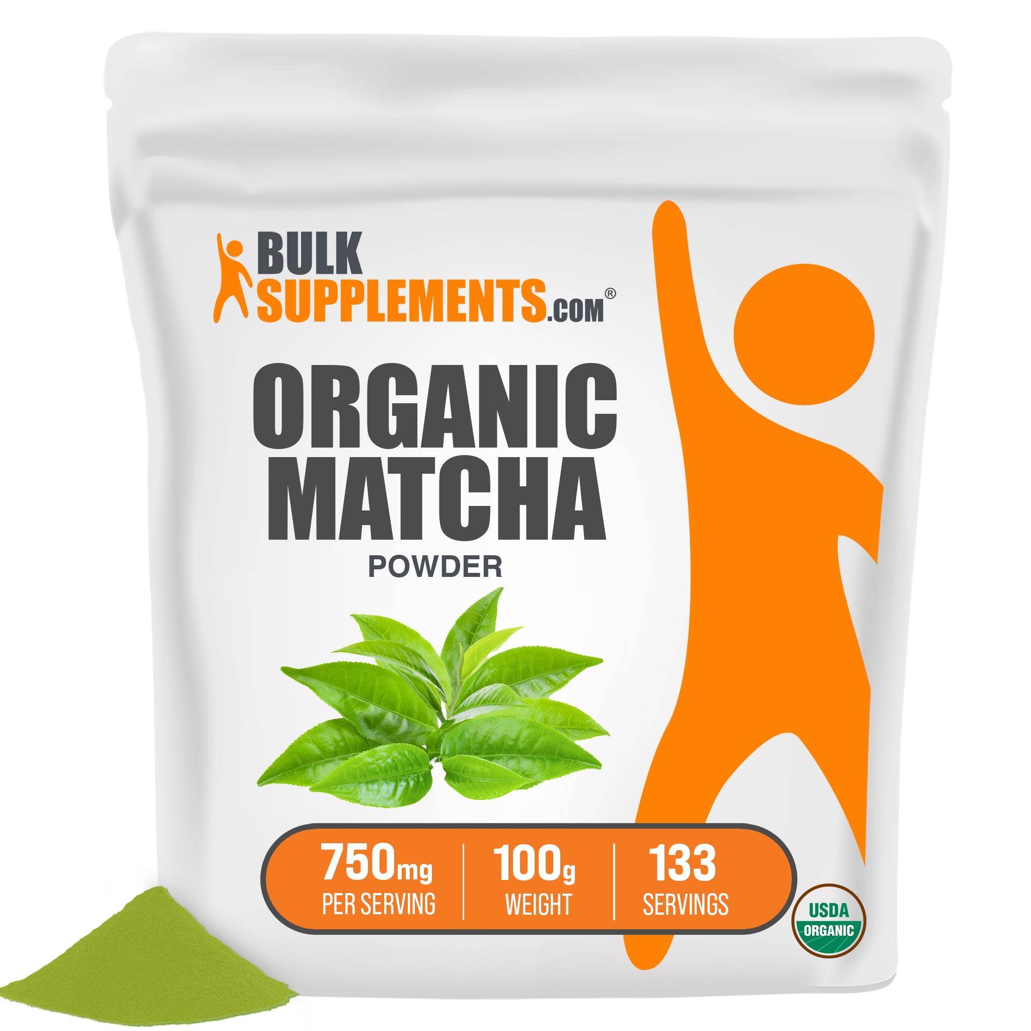 Organic Matcha Powder, 750mg Brain, Heart