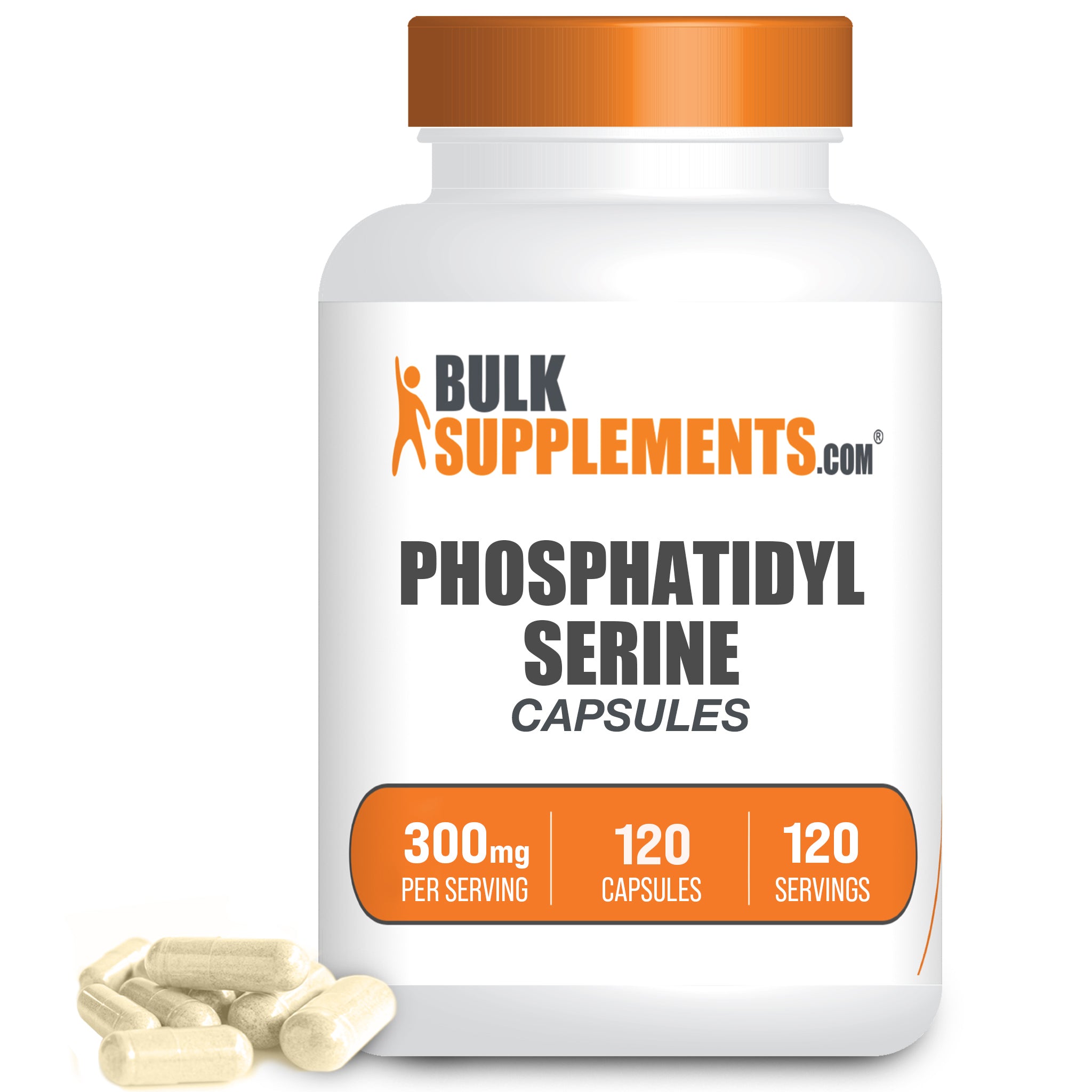 PhosphatidylSerine 300mg, Made in the USA, 120 Capsules (Phosphatidyl