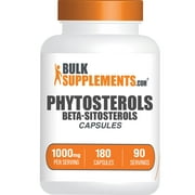 BulkSupplements.com Phytosterols Capsules, 1000mg - Beta Sitosterol Supplement (180 Gel Capsules - 90 Servings)