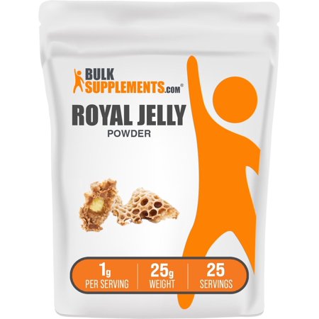 BulkSupplements Royal Jelly Powder - 1g per Serving - 25 Grams (0.9 oz) - 25 Servings