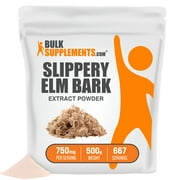 BulkSupplements.com Slippery Elm Bark Extract Powder, 750mg - Bowel Support (500 Grams)