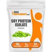 BulkSupplements.com Soy Protein Isolate Powder - Vegan Protein Powder - Unflavored Protein Powder - Vegetarian Protein Powder (1 Kilogram)