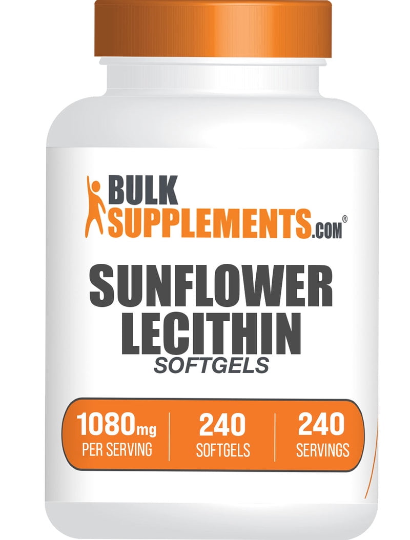 Sunflower Lecithin Softgels, 1080mg Lecithin