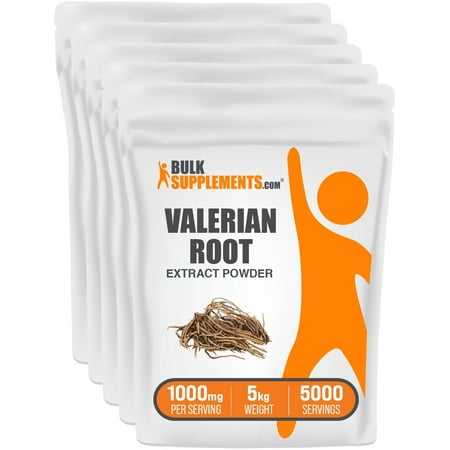 BulkSupplements Organic Valerian Root Extract Powder - 1g per Serving - 5 Kilograms (11 lbs) - 5000 Servings
