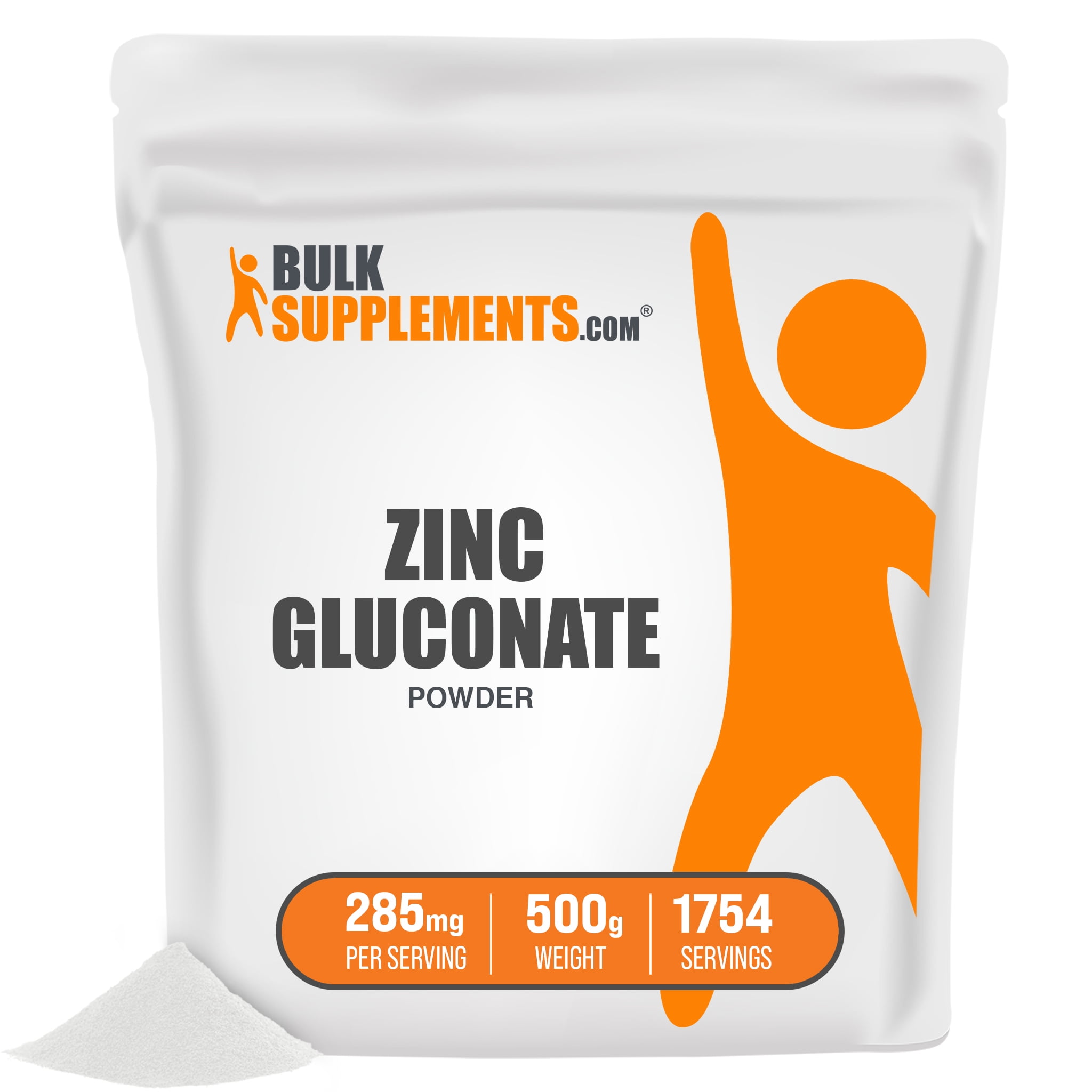 Zinc Gluconate Powder, 285mg Skin & Vision