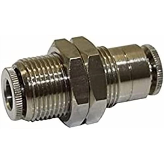 - Bulkhead Fitting 1/4in Push EPDM to 1/4in Push EPDM (SPHSNO-40080)