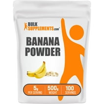 Bulksupplements.com Banana Powder - Banana Powder Setting Powder - Smoothie Powder - Gluten Free Baking Powder - Banana Flavoring (500g - 17.6 oz)