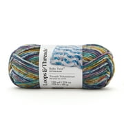 Bulky Twist Multi Yarn by Loops & Threads - Yarn for Knitting - Crochet - Weaving - and Arts & Crafts - Multi - Cotton Blend - 2.9 oz