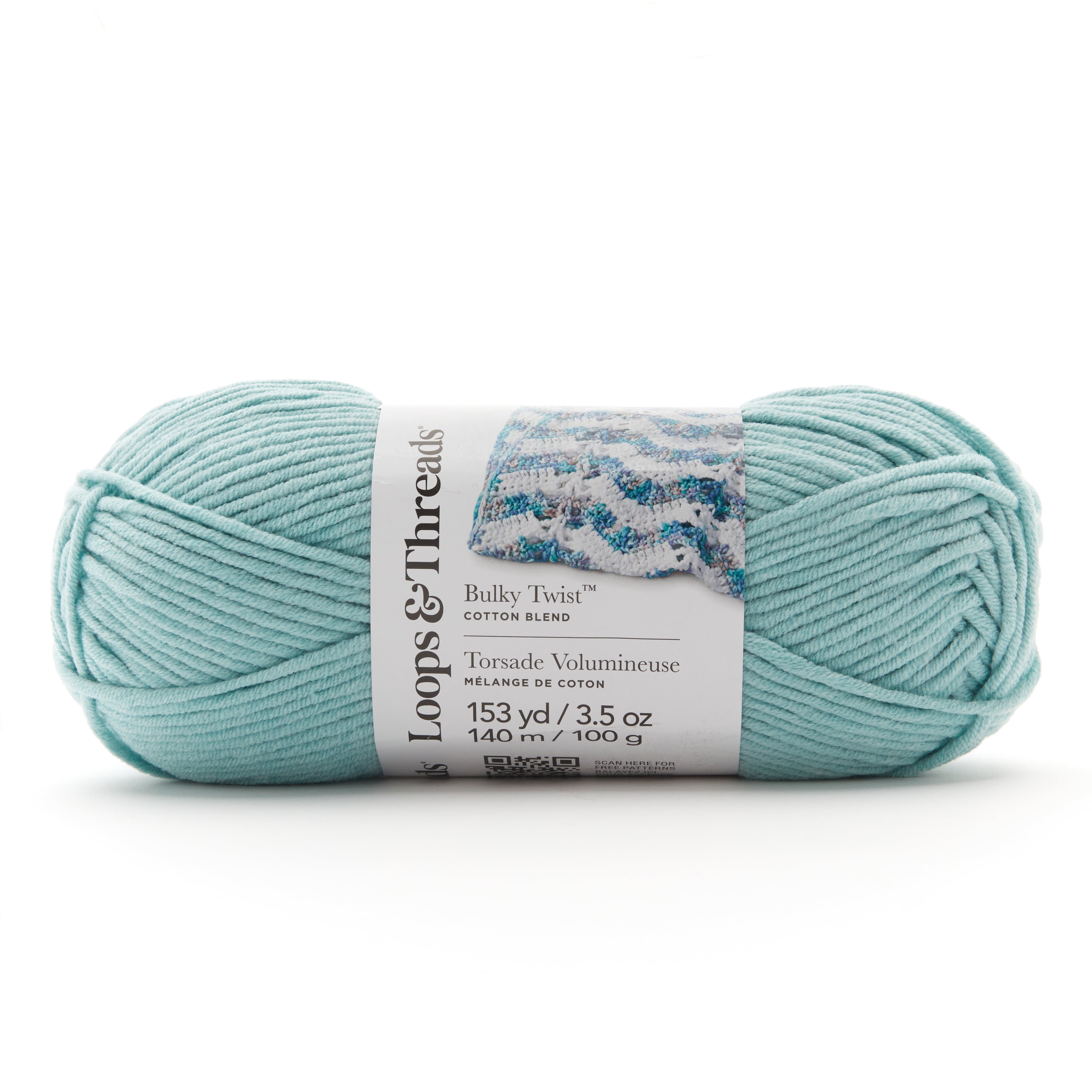 Bulky Twist Solid Yarn by Loops & Threads - Yarn for Knitting, Crochet, Weaving, and Arts & Crafts - White, Cotton Blend, 3.5 oz - Walmart.com Bulky Twist Solid Yarn by Loops & Threads - Yarn for Knitting, Crochet, Weaving, and Arts & Crafts - White, Cotton Blend, 3.5 oz - Walmart.com