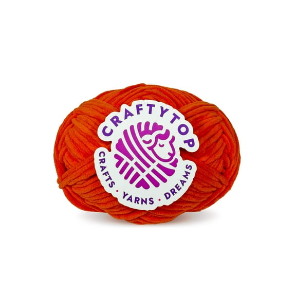 Bulky Velvet Yarn - Pumpkin Patch