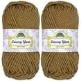 thumbnail image 1 of JubileeYarn Lacery Yarn - Chunky Cotton - 100g/Skein - Chestnut Brown - 2 Skeins, 1 of 6