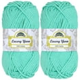 thumbnail image 1 of JubileeYarn Lacery Yarn - Chunky Cotton - 100g/Skein - Marina Green - 2 Skeins, 1 of 6