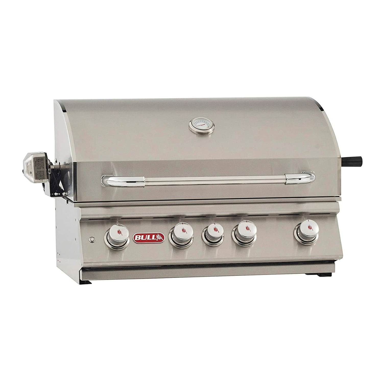 Bull Angus 30-Inch Stainless Steel 4-Burner Built-In Gas Grill with Rotisserie