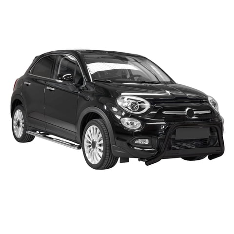 Bull Bar Push Front Bumper Grille for Fiat 500X 2016-2018 Black 1 Pc