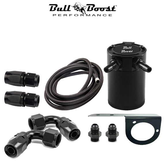 Bull Boost Performance Universal Performance Motor Oil Catch Can Kit Automotive Specialty Parts