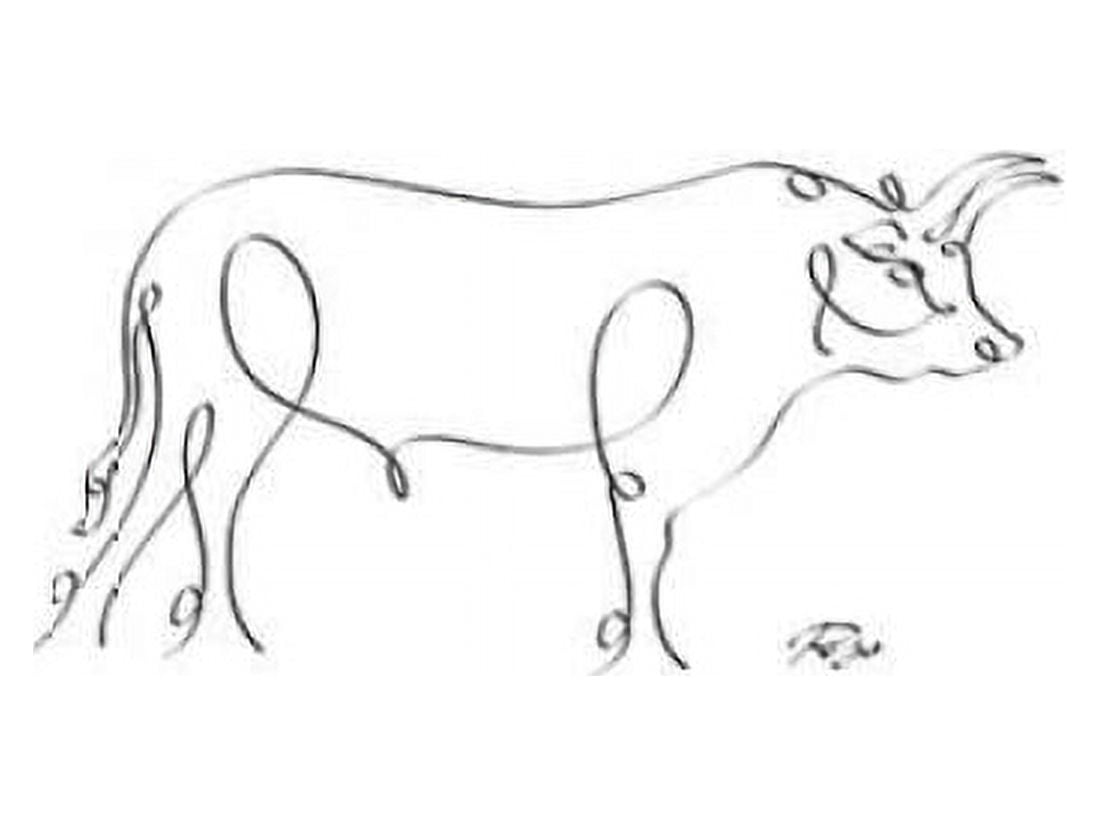 Bull Canvas Art - Gholam Reza Mahdavi (18 x 24)