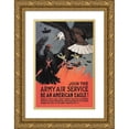 thumbnail image 1 of Bull, Charles Livingston 13x18 Gold Ornate Wood Framed with Double Matting Museum Art Print Titled - WWI: Join the Army Air Service: Be an American Eagle!, 1 of 4