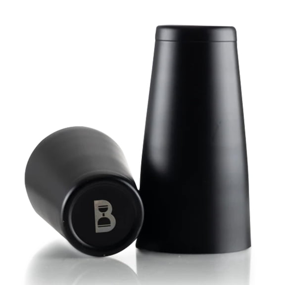 Bull in China 2-Piece Cocktail Shaker Matte Black – 28 oz Weighted Shaker & 18oz Weighted Cheater Tin, Professional Grade Bar Shaker, Premium Cocktail Shaker Set for Professional & Home Bartenders