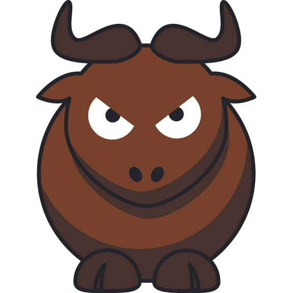 Bull Cow Bulls Cows Rodeo Farm Farms Cattle Animal For Kids Rooms Animals Design Wall Decals Bedroom Bathroom Animal Animals Children's Decorations Kids Vinyl Art Decal Walls Rooms Size (40x20 inch)